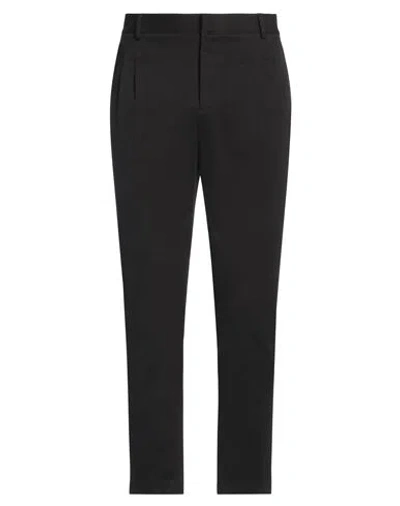 Grey Daniele Alessandrini Man Pants Black Size 32 Cotton, Elastane
