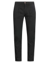 Grey Daniele Alessandrini Man Pants Black Size 33 Cotton, Elastane