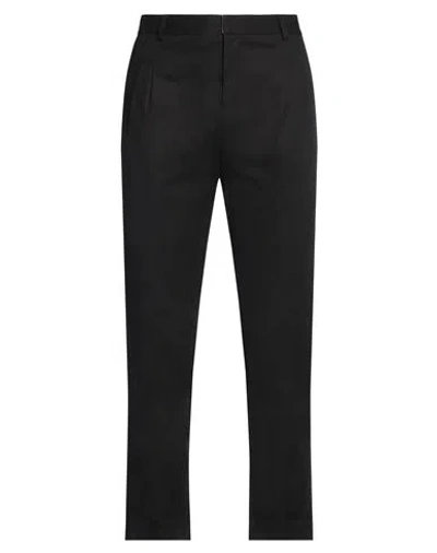 Grey Daniele Alessandrini Man Pants Black Size 36 Cotton, Elastane