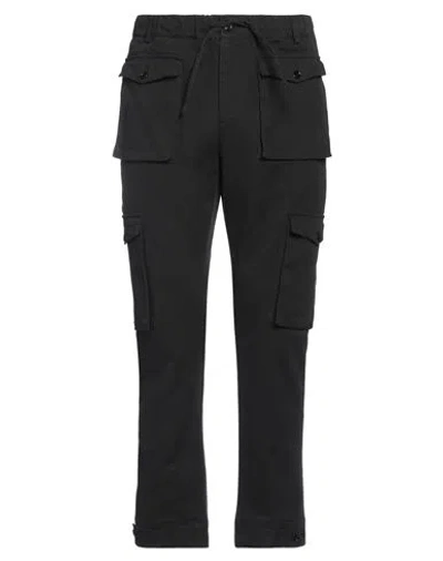 Grey Daniele Alessandrini Man Pants Black Size 36 Cotton, Elastane In Black