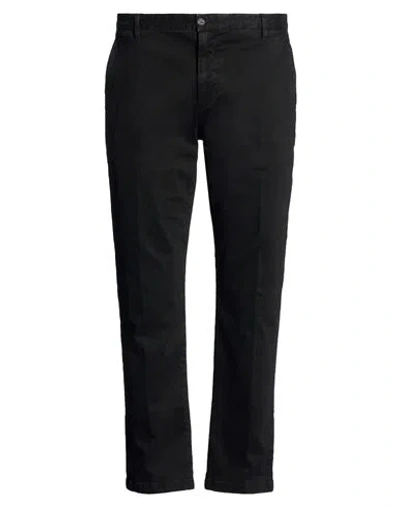 Grey Daniele Alessandrini Man Pants Black Size 38 Cotton, Elastane In Multi