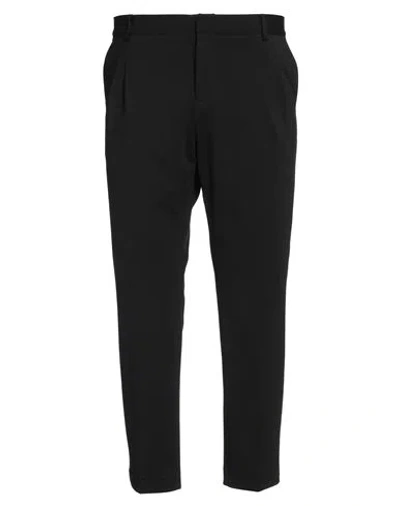 Grey Daniele Alessandrini Man Pants Black Size 38 Cotton, Polyamide, Elastane