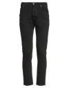 Grey Daniele Alessandrini Man Pants Black Size 40 Organic Cotton, Elastane