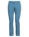 Grey Daniele Alessandrini Man Pants Blue Size 30 Cotton, Elastane