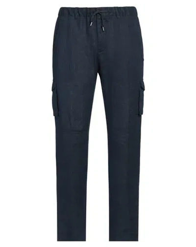 Grey Daniele Alessandrini Man Pants Blue Size 32 Linen