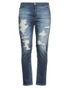 Grey Daniele Alessandrini Man Pants Blue Size 30 Cotton, Elastane In Blue