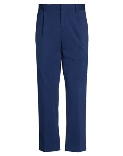 Grey Daniele Alessandrini Man Pants Blue Size 34 Cotton, Polyamide, Elastane
