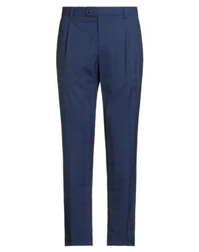 GREY DANIELE ALESSANDRINI GREY DANIELE ALESSANDRINI MAN PANTS BLUE SIZE 36 POLYESTER, VISCOSE, ELASTANE