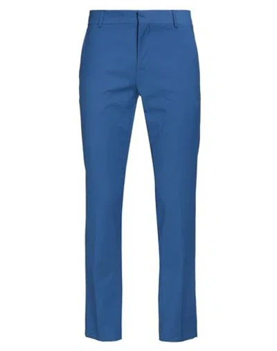 Grey Daniele Alessandrini Man Pants Blue Size 36 Polyester, Viscose, Elastane
