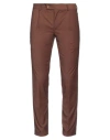 GREY DANIELE ALESSANDRINI GREY DANIELE ALESSANDRINI MAN PANTS BROWN SIZE 30 POLYESTER, VISCOSE, ELASTANE