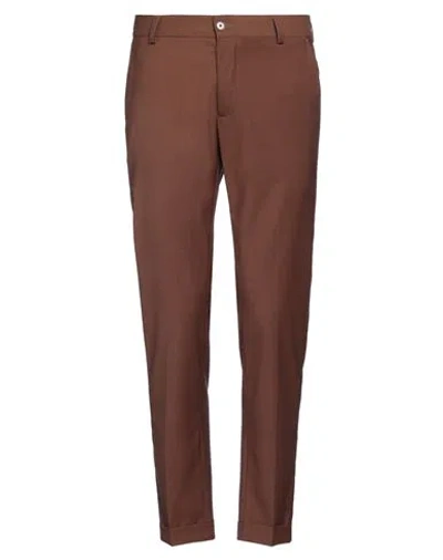 Grey Daniele Alessandrini Man Pants Brown Size 30 Polyester, Viscose, Elastane In Brown