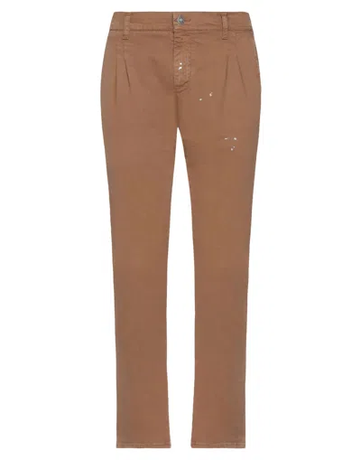 Grey Daniele Alessandrini Pants In Brown