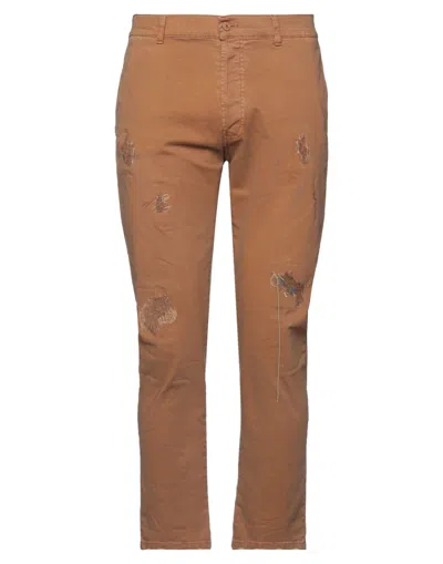 Grey Daniele Alessandrini Pants In Brown