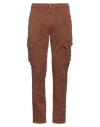 Grey Daniele Alessandrini Man Pants Brown Size 33 Cotton, Elastane In Brown