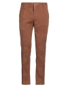 Grey Daniele Alessandrini Man Pants Brown Size 36 Polyester, Elastane