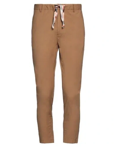 Grey Daniele Alessandrini Man Pants Camel Size 28 Cotton, Elastane In Beige