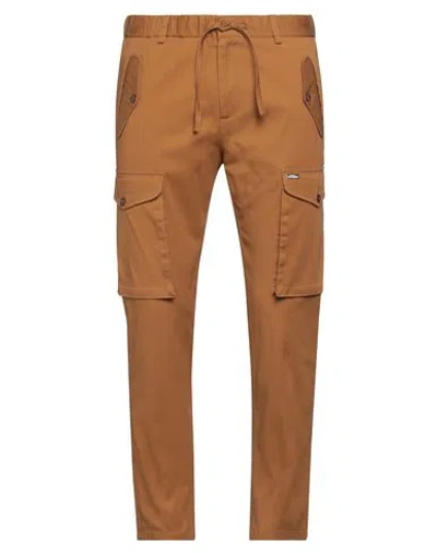 Grey Daniele Alessandrini Man Pants Camel Size 30 Cotton, Elastane In Brown