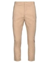 GREY DANIELE ALESSANDRINI GREY DANIELE ALESSANDRINI MAN PANTS CAMEL SIZE 30 COTTON, ELASTANE