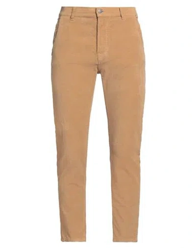 Grey Daniele Alessandrini Man Pants Camel Size 32 Cotton, Elastane In Beige