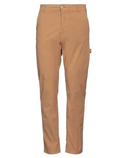 Grey Daniele Alessandrini Man Pants Camel Size 32 Cotton, Elastane In Beige