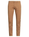 Grey Daniele Alessandrini Man Pants Camel Size 32 Cotton, Elastane In Brown
