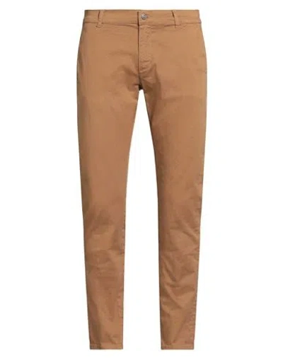 Grey Daniele Alessandrini Man Pants Camel Size 32 Cotton, Elastane In Brown