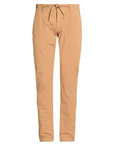 Grey Daniele Alessandrini Man Pants Camel Size 33 Cotton, Elastane In Brown