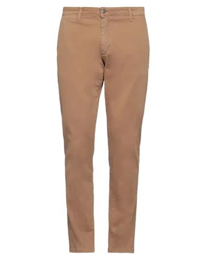 Grey Daniele Alessandrini Man Pants Camel Size 31 Cotton, Elastane In Beige