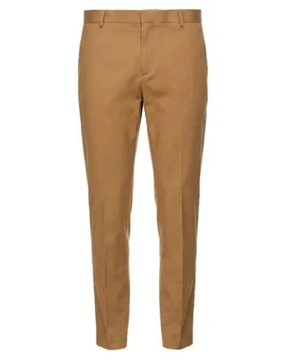 Grey Daniele Alessandrini Man Pants Camel Size 36 Cotton, Elastane In Brown
