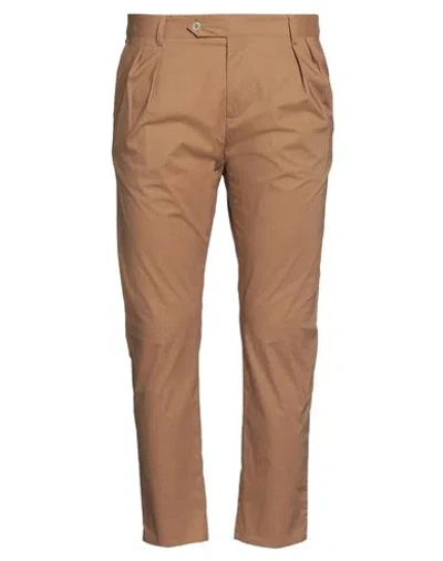 Grey Daniele Alessandrini Man Pants Camel Size 36 Cotton, Elastane In Beige