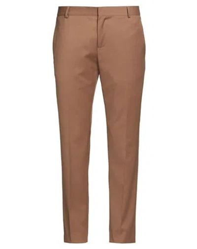 Grey Daniele Alessandrini Man Pants Camel Size 38 Polyester, Viscose, Elastane In Nude