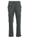 Grey Daniele Alessandrini Man Pants Charcoal Size 28 Cotton, Elastane In Black