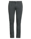 Grey Daniele Alessandrini Man Pants Charcoal Size 33 Cotton, Elastane In Black