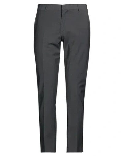Grey Daniele Alessandrini Man Pants Charcoal Size 34 Wool, Polyester, Elastane In Gray