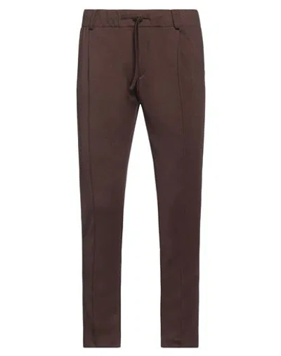 Grey Daniele Alessandrini Man Pants Chocolate Brown Size 38 Polyester, Viscose, Elastane