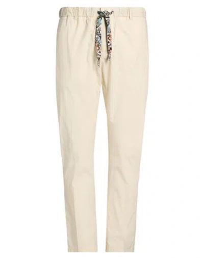 Grey Daniele Alessandrini Man Pants Cream Size 28 Cotton, Elastane In White