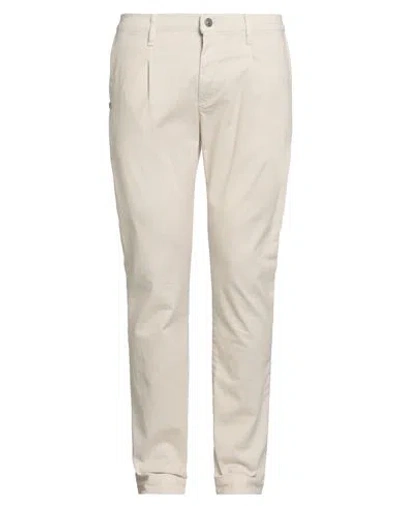 Grey Daniele Alessandrini Man Pants Cream Size 30 Cotton, Elastane In White