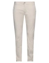 Grey Daniele Alessandrini Man Pants Cream Size 36 Cotton, Elastane In White