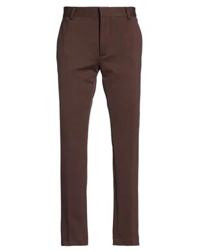 Grey Daniele Alessandrini Man Pants Dark Brown Size 28 Polyester, Viscose, Elastane