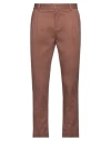 Grey Daniele Alessandrini Man Pants Dark Brown Size 30 Cotton, Elastane In Brown