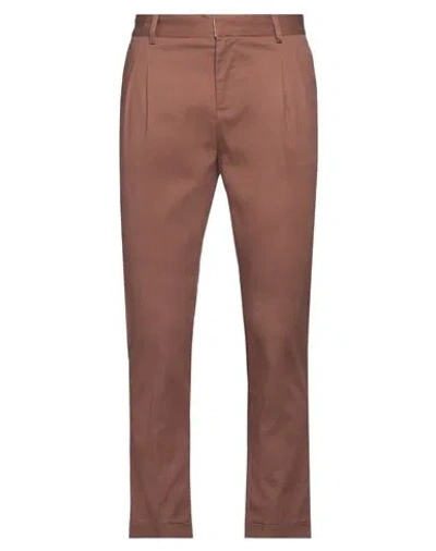 Grey Daniele Alessandrini Man Pants Dark Brown Size 30 Cotton, Elastane