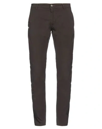 Grey Daniele Alessandrini Man Pants Dark Brown Size 32 Cotton, Elastane In Black