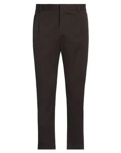 Grey Daniele Alessandrini Man Pants Dark Brown Size 30 Cotton, Elastane