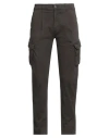 Grey Daniele Alessandrini Man Pants Dark Brown Size 33 Cotton, Elastane