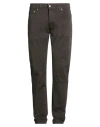 Grey Daniele Alessandrini Man Pants Dark Brown Size 36 Cotton, Elastane
