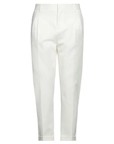 Grey Daniele Alessandrini Man Pants Ivory Size 28 Cotton, Elastane In White