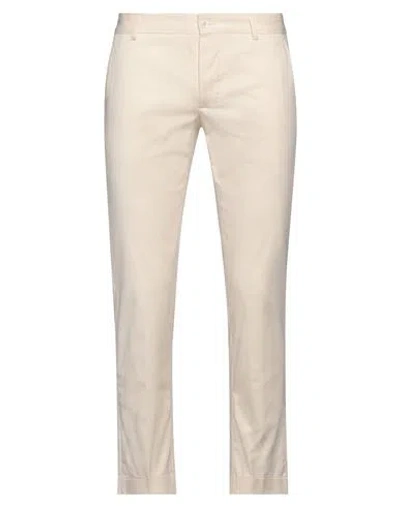 Grey Daniele Alessandrini Man Pants Ivory Size 30 Cotton, Elastane