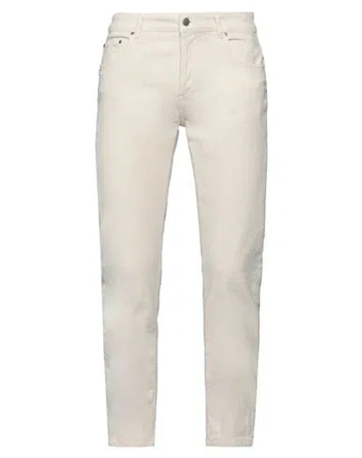 Grey Daniele Alessandrini Man Pants Ivory Size 34 Cotton, Elastane In White