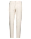 Grey Daniele Alessandrini Man Pants Ivory Size 36 Linen In White