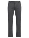 Grey Daniele Alessandrini Man Pants Lead Size 36 Cotton, Elastane In Grey